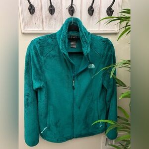 North Face Full Zip, Teal, Fleece, Women’s MEDIUM